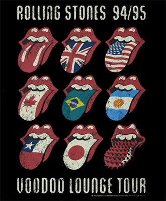 Rolling Stones 94/95 Voodoo Lounge Tour Tee – Black