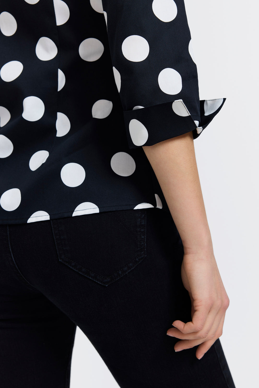 Salina Polka Dot 3/4 Sleeve Shirt