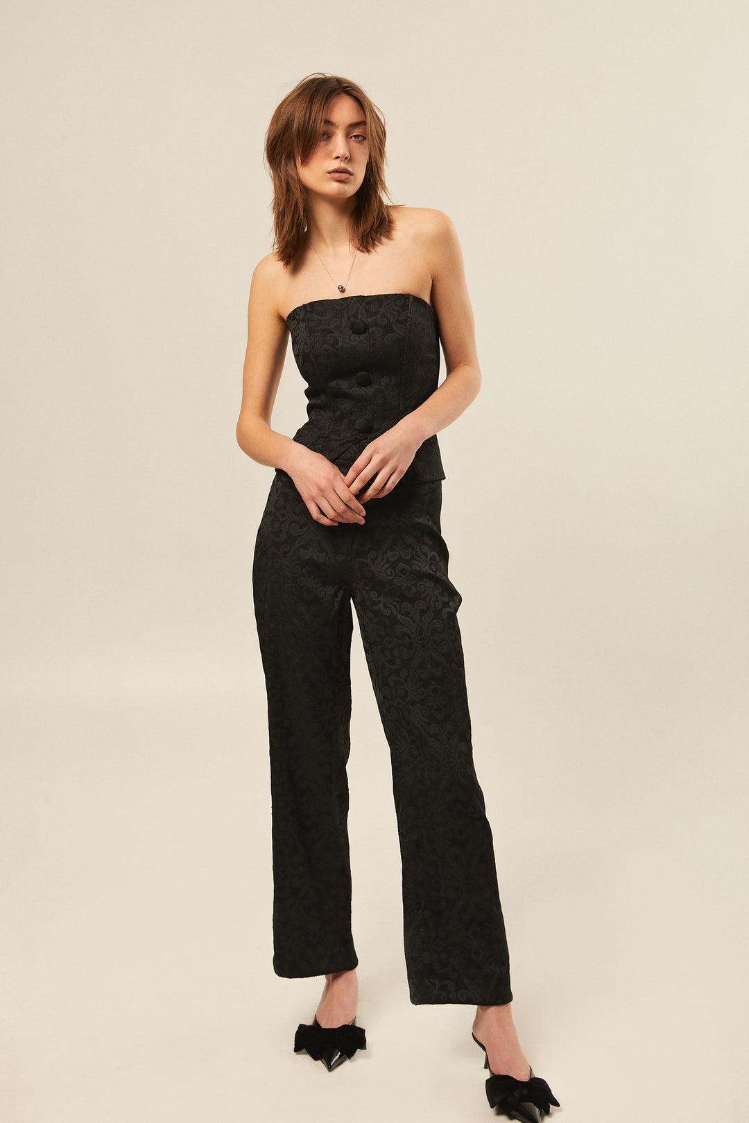 Paisley Wide Leg Pant - Hilary MacMillan