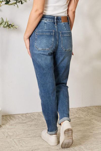 High Waist Drawstring Denim Jeans Judy Blue