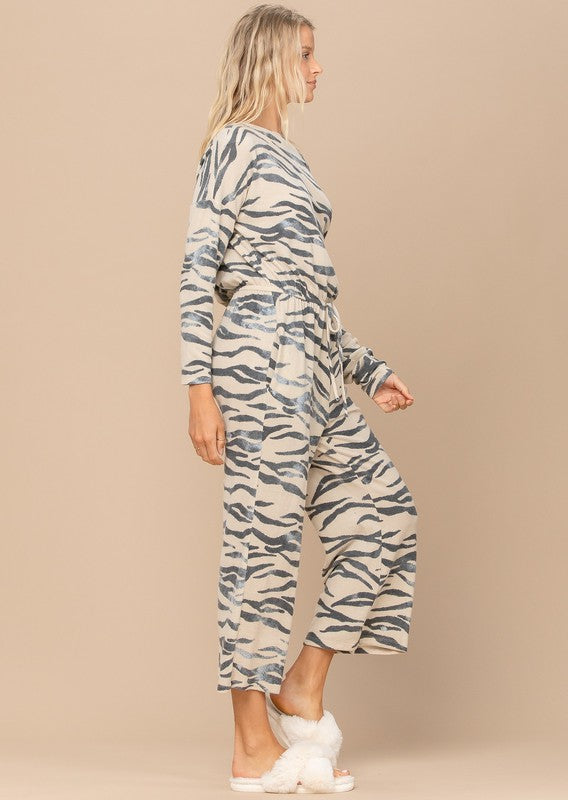 Sasha Tiger Print Jumpsuit