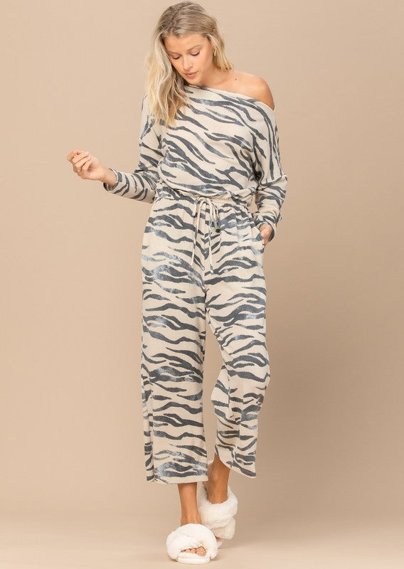 Sasha Tiger Print Jumpsuit