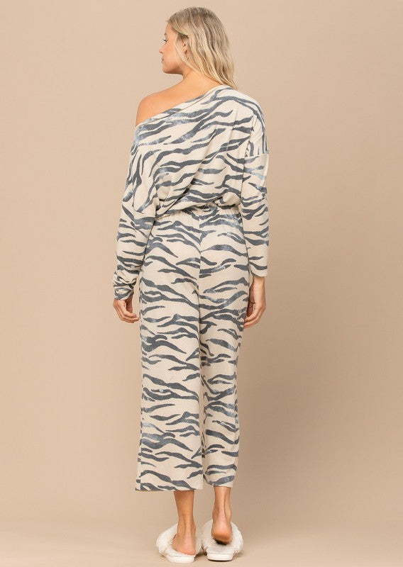 Sasha Tiger Print Jumpsuit