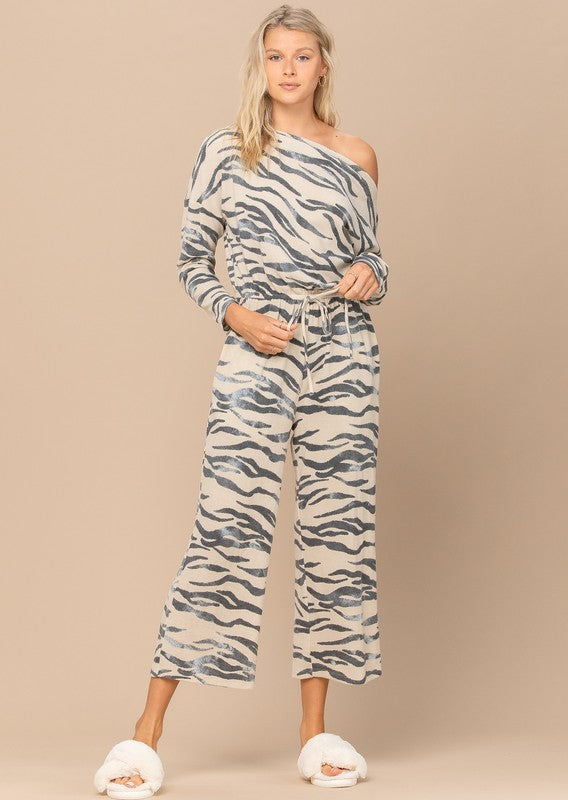 Sasha Tiger Print Jumpsuit