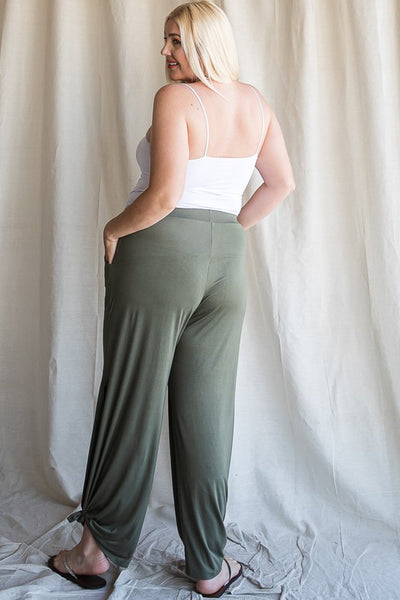 Favorite Side Tie Pants + Pockets in Olive