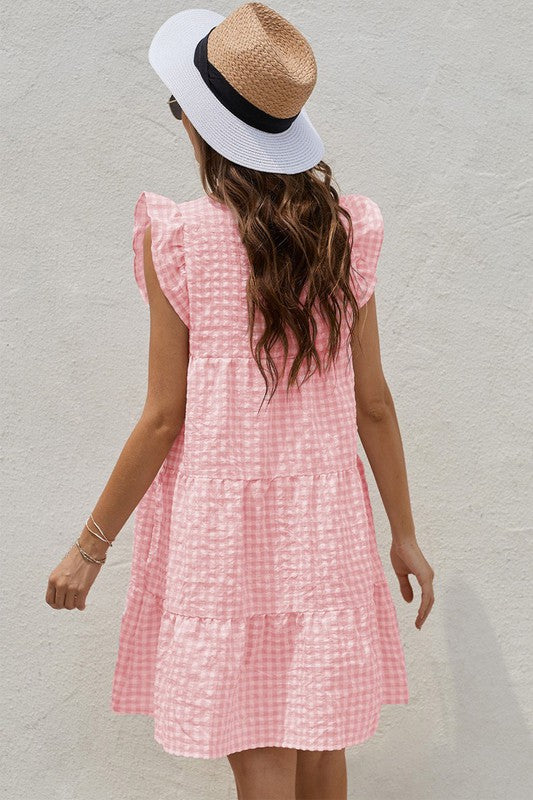 Spring is in the Air Gingham Dress