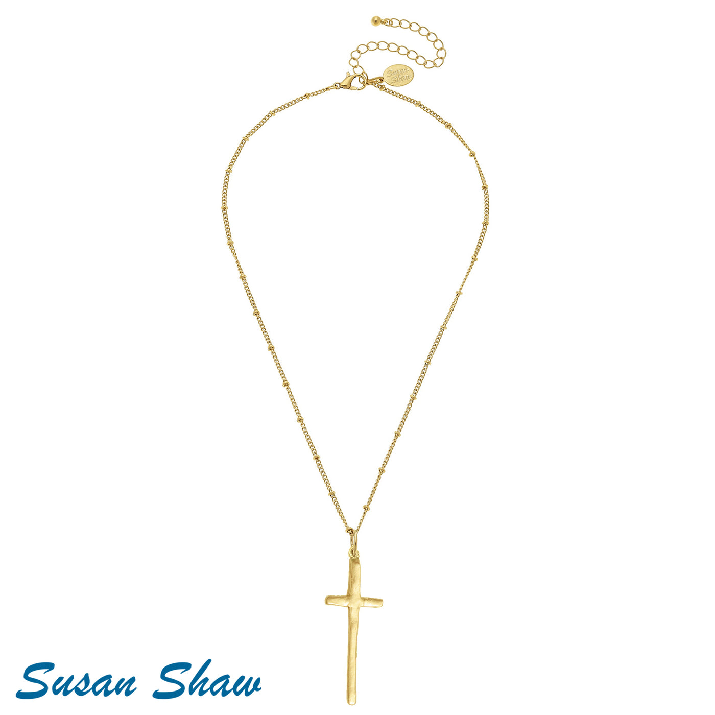 Dainty Tall Cross Necklace