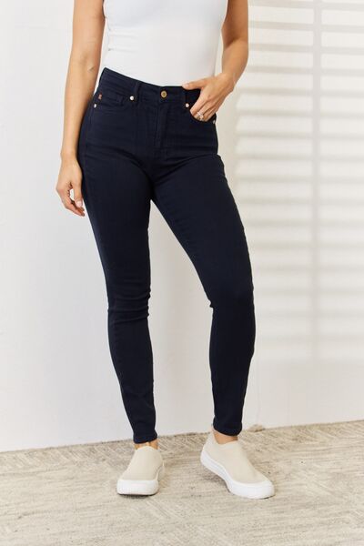 Gemma Garment Dyed Tummy Control Skinny Jeans - Judy Blue