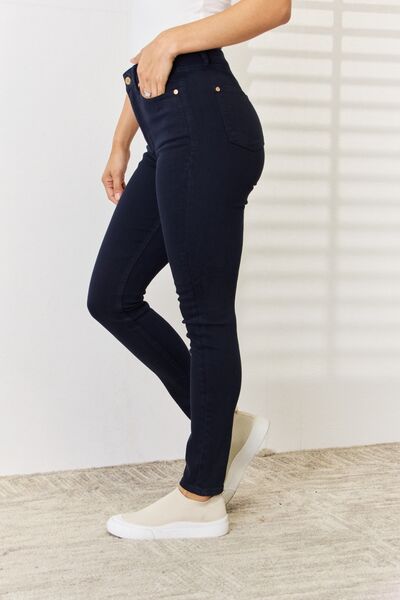 Gemma Garment Dyed Tummy Control Skinny Jeans - Judy Blue