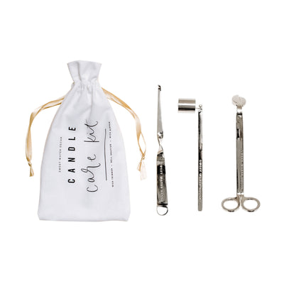 Silver Candle Care Kit: Wick Snipper, Dipper & Snuffer