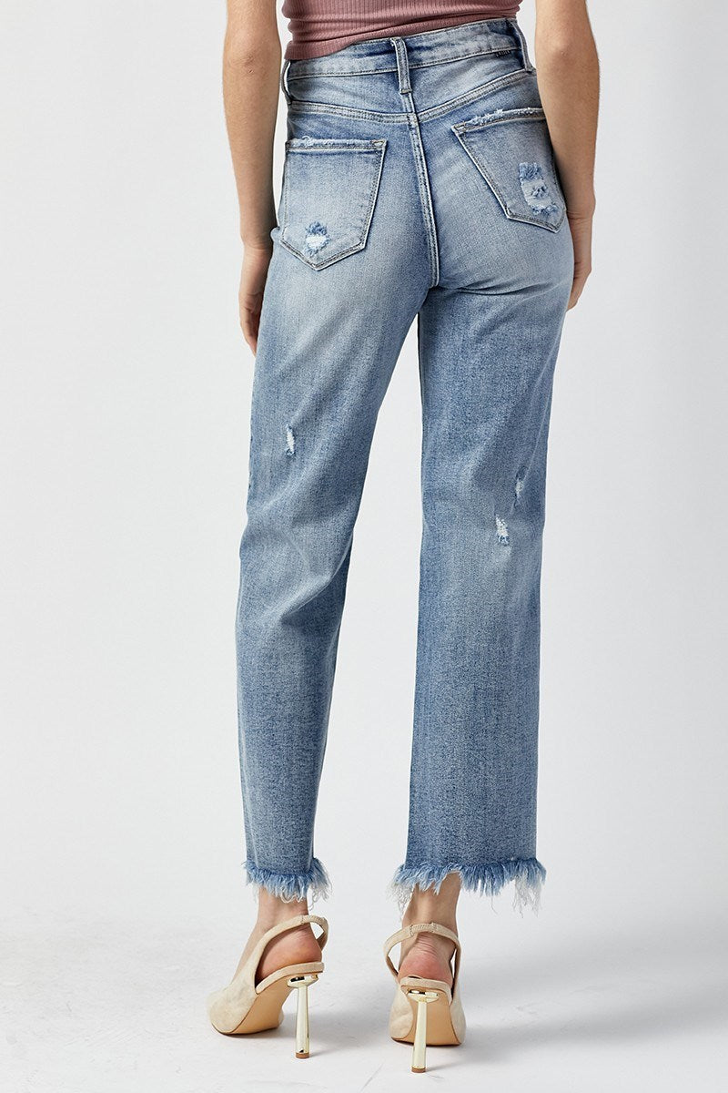Stacey Hi Rise Straight Jeans