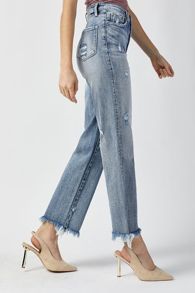 Stacey Hi Rise Straight Jeans