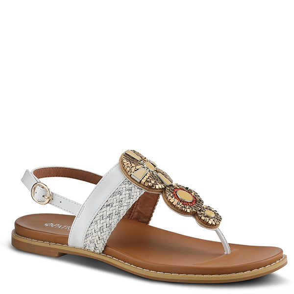 Patrizia ZINZIBAR White Thong Sandal