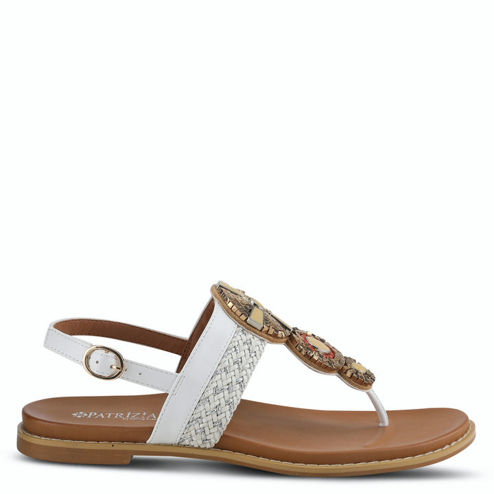 Patrizia ZINZIBAR White Thong Sandal