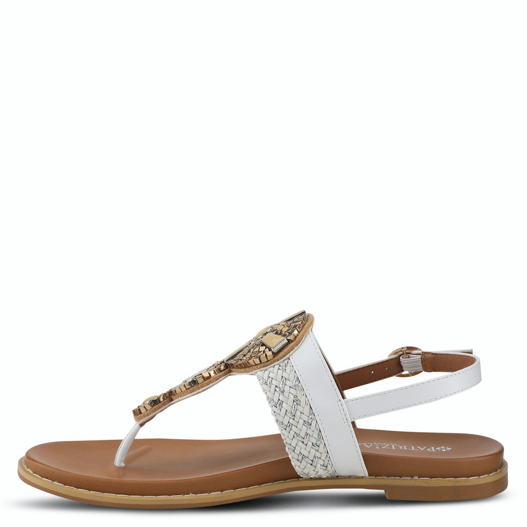 Patrizia ZINZIBAR White Thong Sandal