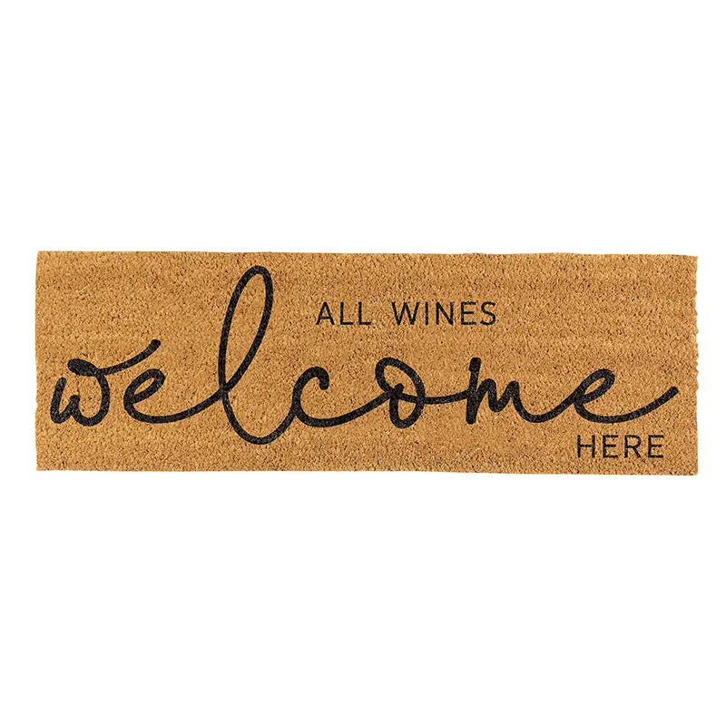All Wines Welcome Here Door Mat