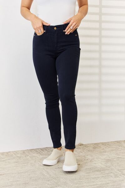 Gemma Garment Dyed Tummy Control Skinny Jeans - Judy Blue