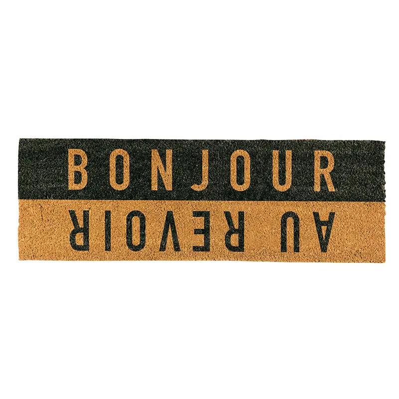 Bonjour Au Revoir Door Mat