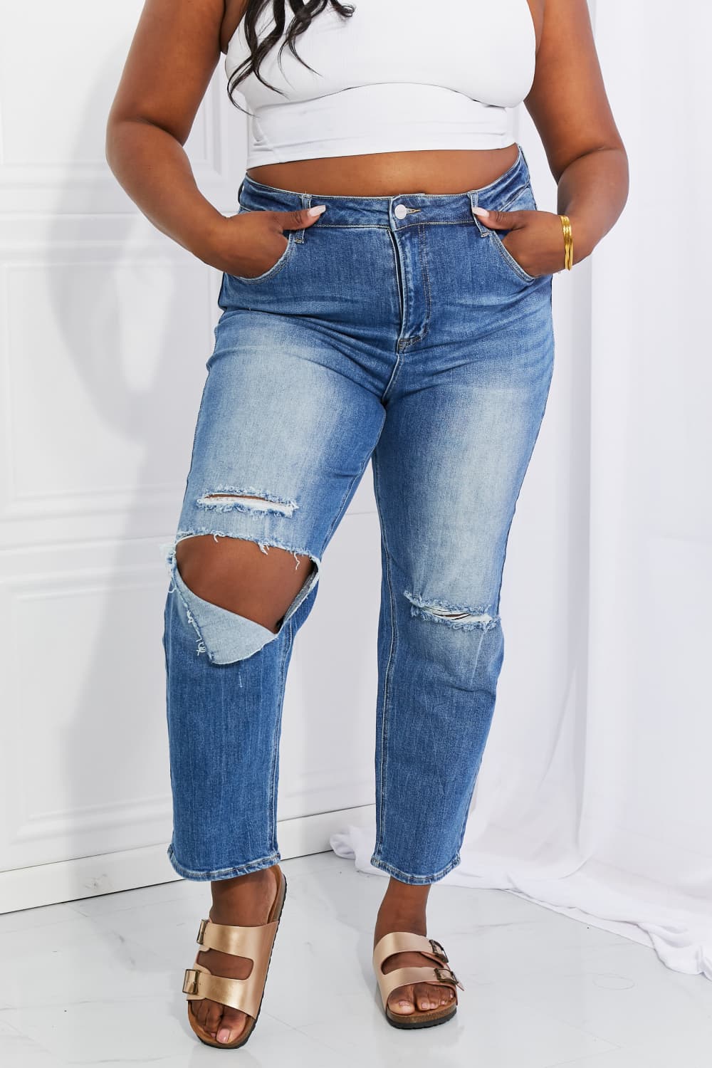 Emily High Rise Relaxed Jeans Risen