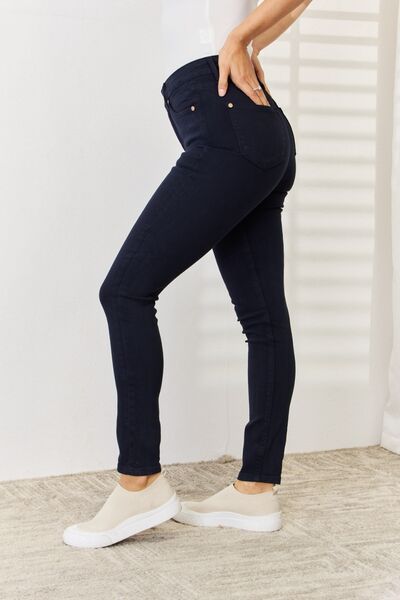 Gemma Garment Dyed Tummy Control Skinny Jeans - Judy Blue