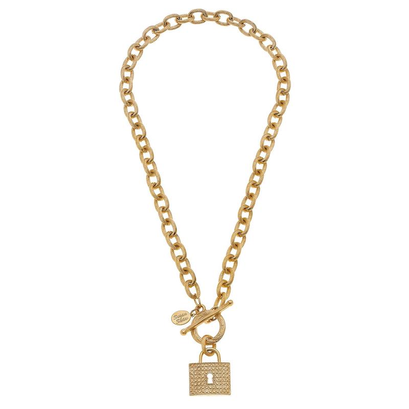 Classic Lock Toggle Necklace