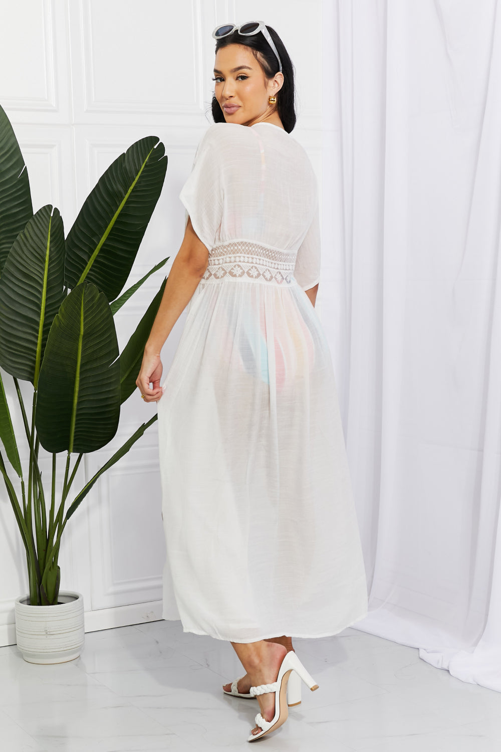 Sun Goddess Tied Maxi Cover-Up