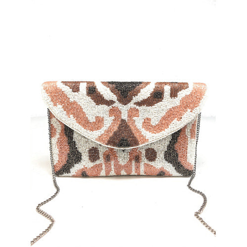 You're Ikat-ing Me Beaded Clutch