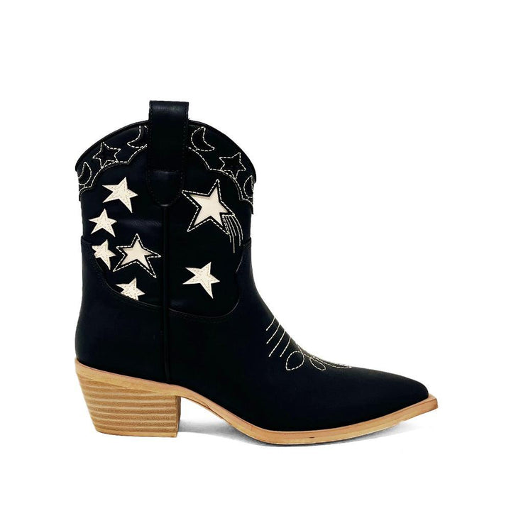 Valencia Black & White Bootie Shu Shop